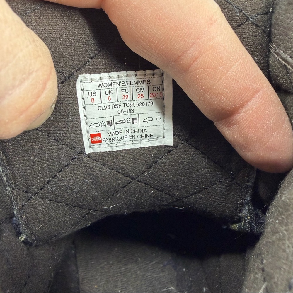 The North Face Ballard Lace Ankle Combat Boots Brown Blue Green Tweed Women’s 8 - Picture 7 of 9